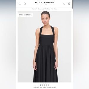 Hill House Black Pleated Sundress